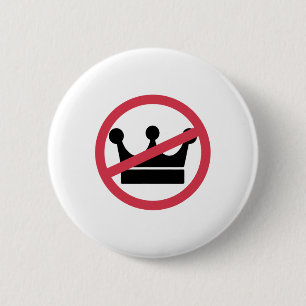 Keine Könige in Amerika Pro Demokratie gegen Monar Button