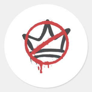 Keine Könige in Amerika Pro Demokratie gegen Monar Runder Aufkleber