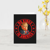 Keine Könige in Amerika Protest gegen Trumps Karte (Gelbe Blume)