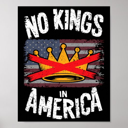 Keine Könige in Amerika Protest Poster (Vorne)