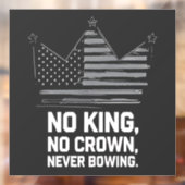 Keine Könige in Amerika Rettete Demokratie - ich v Fensteraufkleber (Blatt 2)
