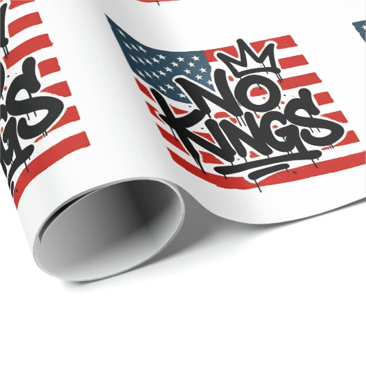 Keine Könige in Amerika Rettete Demokratie - ich v Geschenkpapier (Rolleneckpunkt)