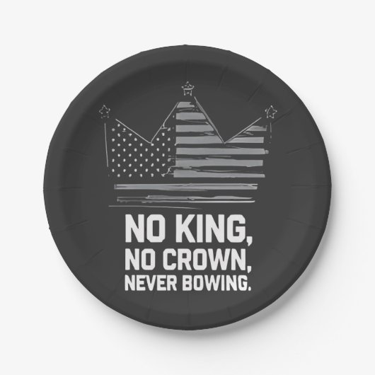 Keine Könige in Amerika Rettete Demokratie - ich v Pappteller (Vorderseite)