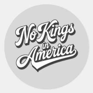 Keine Könige in Amerika Runder Aufkleber