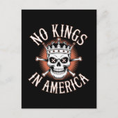 Keine Könige in Amerika Schädel Postkarte (Vorderseite)