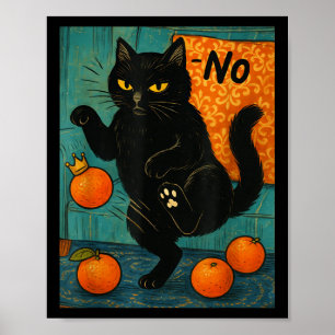 Keine Könige In Amerika Schwarze Katze Politisch A Poster
