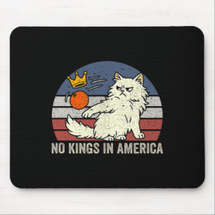 Keine Könige in Amerika schwarze Katze politischer Mousepad