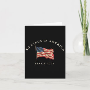 Keine Könige in Amerika seit 1776 amerikanische Fl Karte