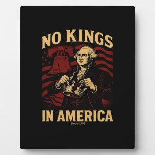 Keine Könige in Amerika seit 1776 Anti-Donald Trum Fotoplatte