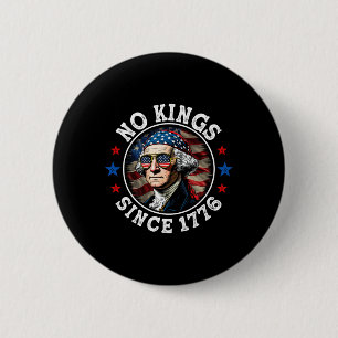 Keine Könige in Amerika seit 1776 bedrängte USA-Fl Button
