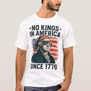 Keine Könige in Amerika Seit 1776 Distressed USA F T-Shirt