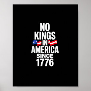 Keine Könige in Amerika seit 1776 Einfach Klassisc Poster