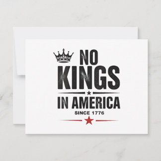 Keine Könige in Amerika seit 1776 Einladung