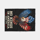 Keine Könige in Amerika seit 1776 Flag Amerika 5 Fleecedecke (Vorderseite (Horizontal))