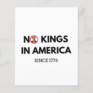 Keine Könige in Amerika seit 1776 Flyer