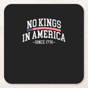 Keine Könige in Amerika seit 1776 Freiheitsgeist B Rechteckiger Pappuntersetzer