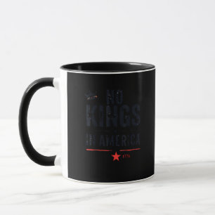 Keine Könige in Amerika seit 1776 im Retro-Stil Tasse