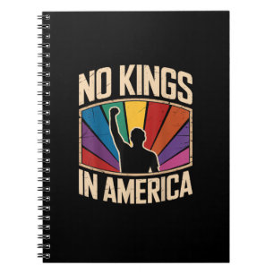 Keine Könige in Amerika seit 1776 Kreatives Design Notizblock
