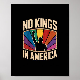 Keine Könige in Amerika seit 1776 Kreatives Design Poster