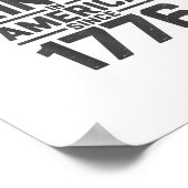 Keine Könige in Amerika seit 1776 Kreatives Design Poster (Ecke)