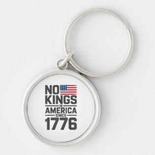 Keine Könige in Amerika seit 1776 Kreatives Design Schlüsselanhänger