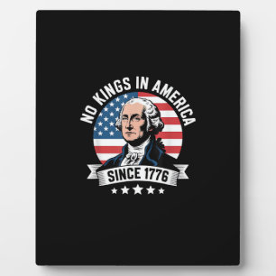 Keine Könige in Amerika seit 1776 Lustige Freiheit Fotoplatte