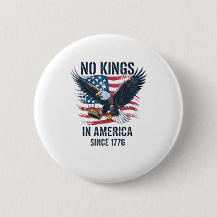 Keine Könige in Amerika seit 1776 Minimal Sauber Button
