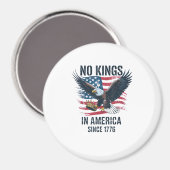 Keine Könige in Amerika seit 1776 Minimal Sauber Magnet (Vorderseite/Rückseite)