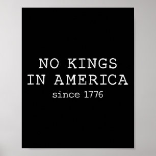 Keine Könige in Amerika seit 1776 Minimalistisch Poster
