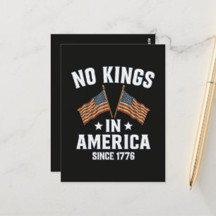 Keine Könige in Amerika seit 1776 Postkarte