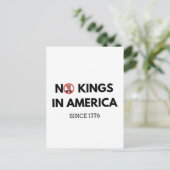 Keine Könige in Amerika seit 1776 Postkarte (Stehend Vorderseite)