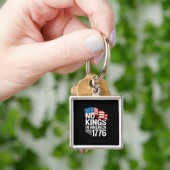 Keine Könige in Amerika seit 1776 Protest Kreative Schlüsselanhänger (Hand)