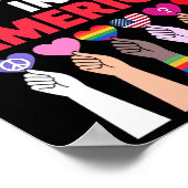 Keine Könige in Amerika seit 1776 Protest-Zeichen Poster (Ecke)