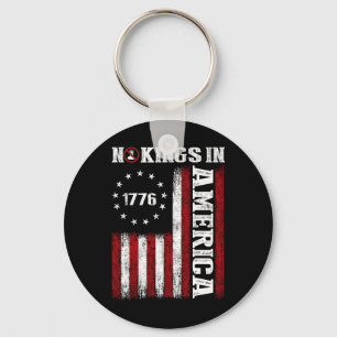 Keine Könige in Amerika seit 1776 Shirt US-Flaggen Schlüsselanhänger
