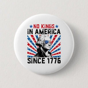 Keine Könige in Amerika seit 1776 störte die Flagg Button
