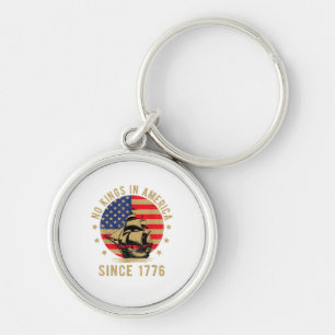 Keine Könige in Amerika seit 1776 US-Flagge Patrio Schlüsselanhänger