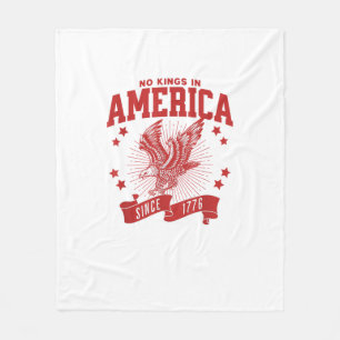 Keine Könige in Amerika seit 1776 USA Adler Fleecedecke