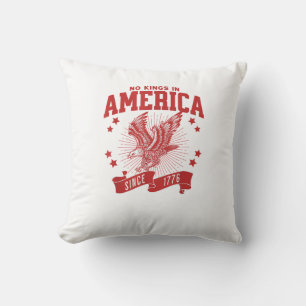Keine Könige in Amerika seit 1776 USA Adler Kissen