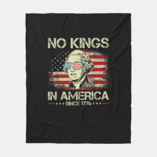 Keine Könige in Amerika seit 1776 Vintage-Flagge Fleecedecke
