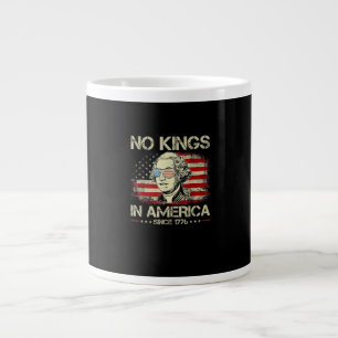 Keine Könige in Amerika seit 1776 Vintage-Flagge Jumbo-Tasse