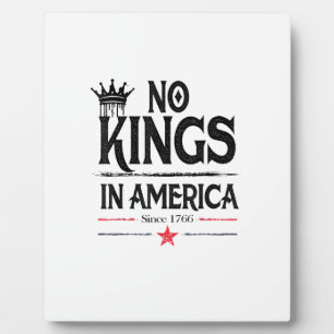 Keine Könige in Amerika seit 1776 Vintage-Grafik C Fotoplatte
