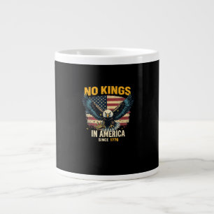 Keine Könige in Amerika seit 1776 Vintage-Grafik Jumbo-Tasse
