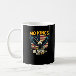 Keine Könige in Amerika seit 1776 Vintage-Grafik Kaffeetasse