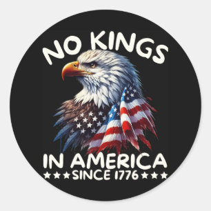 Keine Könige in Amerika seit 1776 Wir, die Mensche Runder Aufkleber