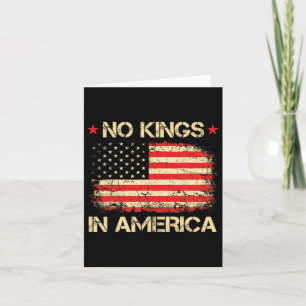 Keine Könige in Amerika Shirt Flagge Demokratie in Karte