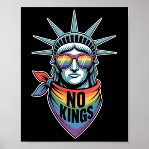 Keine Könige in Amerika Statue des Freiheitsstolze Poster
