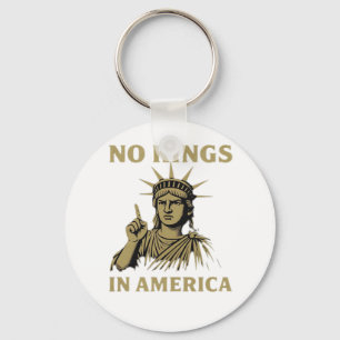 Keine Könige In Amerika Statue Des No Kings Day Pr Schlüsselanhänger