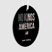 Keine Könige in Amerika stolz unabhängig und frei Ornament (Vorderseite)