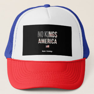 Keine Könige in Amerika stolz unabhängig und frei Truckerkappe