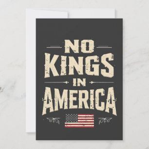 Keine Könige in Amerika Trump Politischer Spaß Einladung